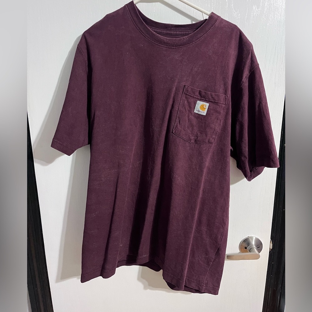 Carhartt Men's Burgundy Pocket Tee